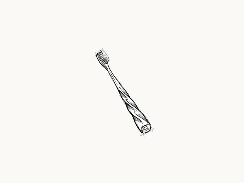 La brosse Toothy Smile, une silhouette torsadée